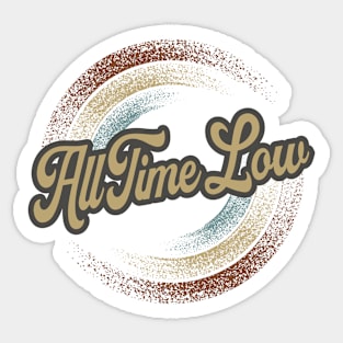 All Time Low - Circular Fade Sticker